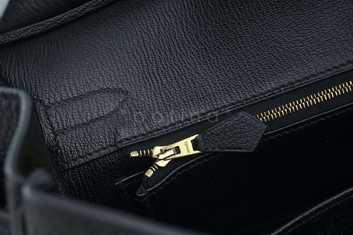 Hermes Black Togo 30cm Birkin Tote Bag GHW H8R - Image 19