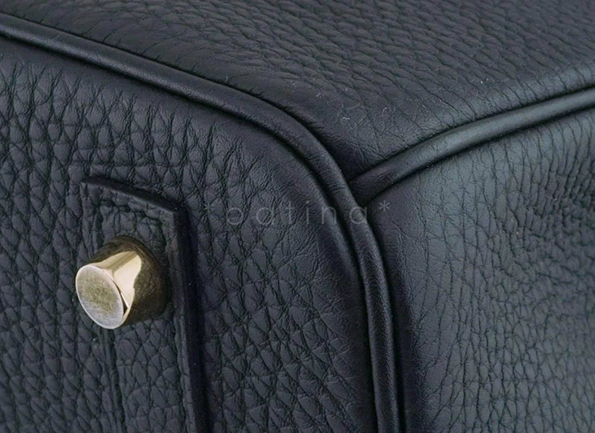 Hermes Black Togo 30cm Birkin Tote Bag GHW H8R - Image 9