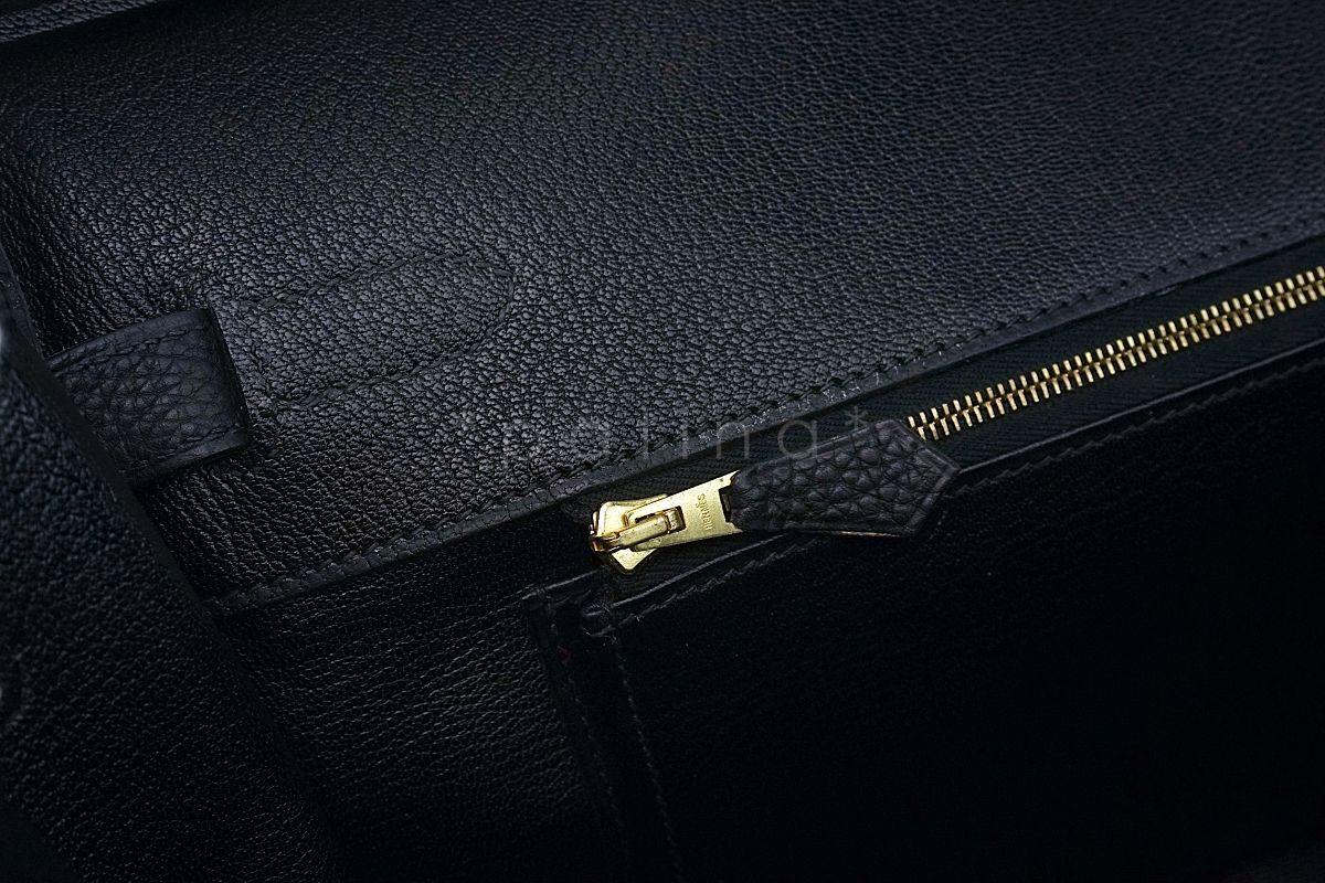 Hermes Black Togo Calfskin 35cm Birkin Tote Bag GHW - Image 19