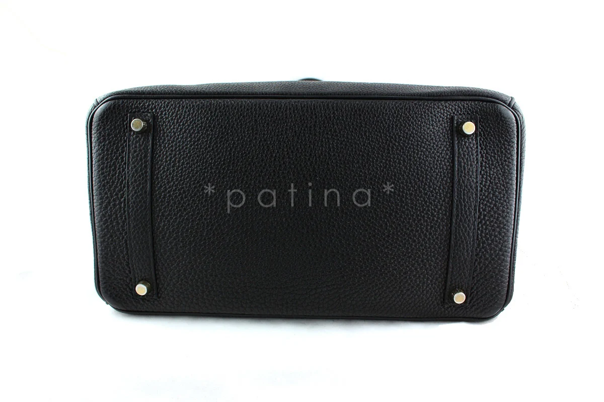 Hermes Black Togo "L" Stamp 35cm Birkin Bag - Image 4