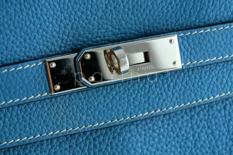 Hermes Blue Jean 35cm Kelly Togo Retourne Bag - Image 17