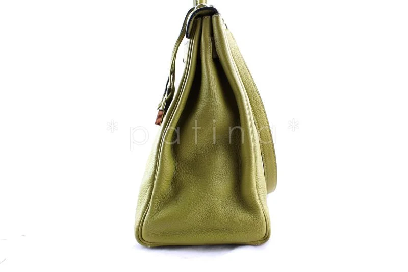 Hermes Chartreuse Clemence 40cm Kelly Bag - Image 2
