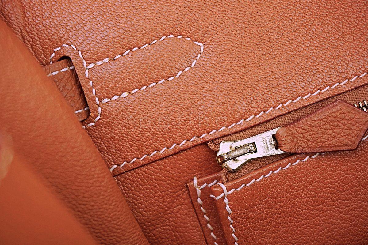Hermes Gold Camel Togo 35cm Birkin Tote Bag GHW - Image 17