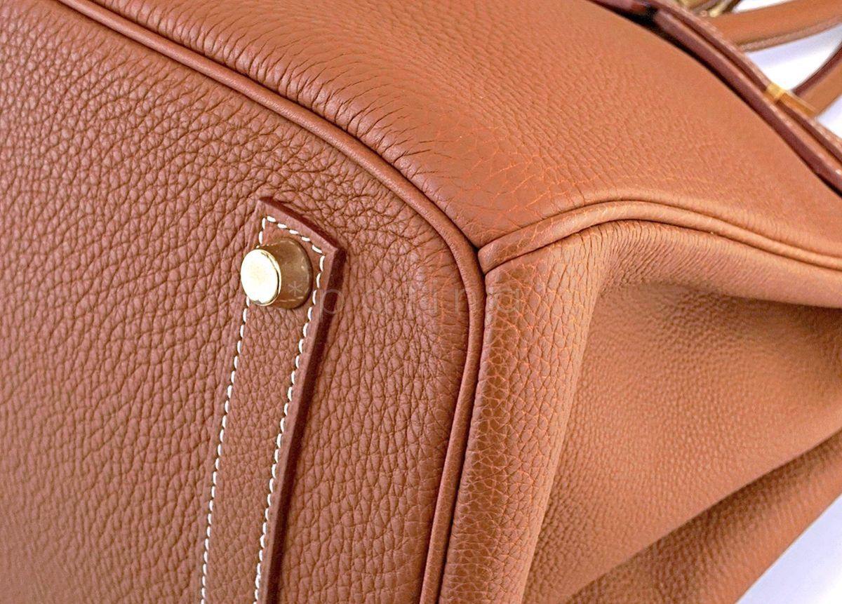 Hermes Gold Camel Togo 35cm Birkin Tote Bag GHW - Image 7