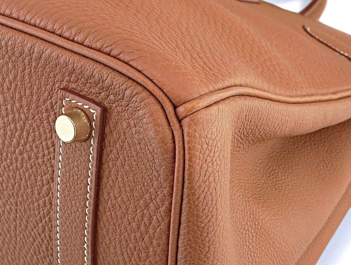 Hermes Gold Camel Togo 35cm Birkin Tote Bag GHW - Image 9