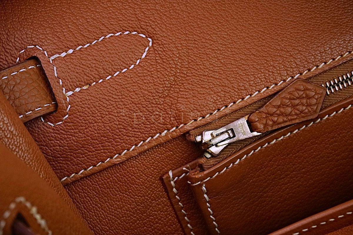 Hermes Gold Camel Togo 35cm Birkin Tote Bag GHW - Image 19