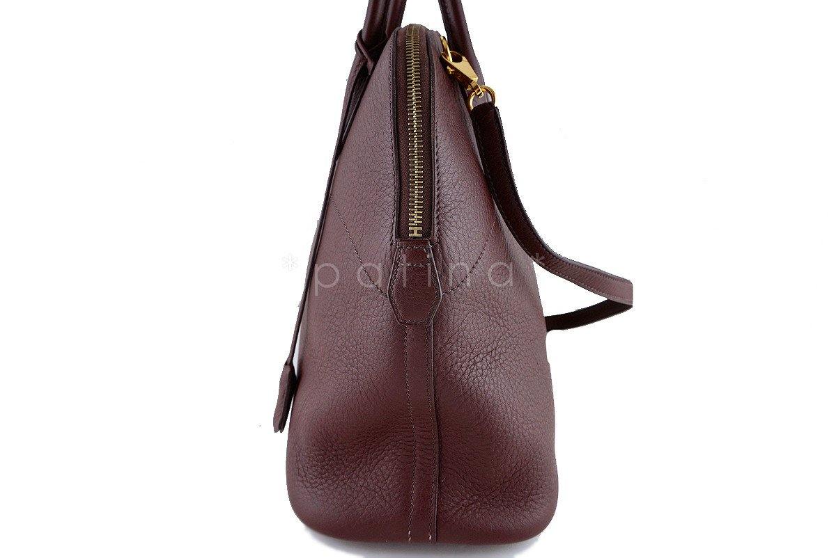 Hermes Havanne Brown Clemence 35/37cm Mou Bolide Shoulder Tote Bag - Image 11