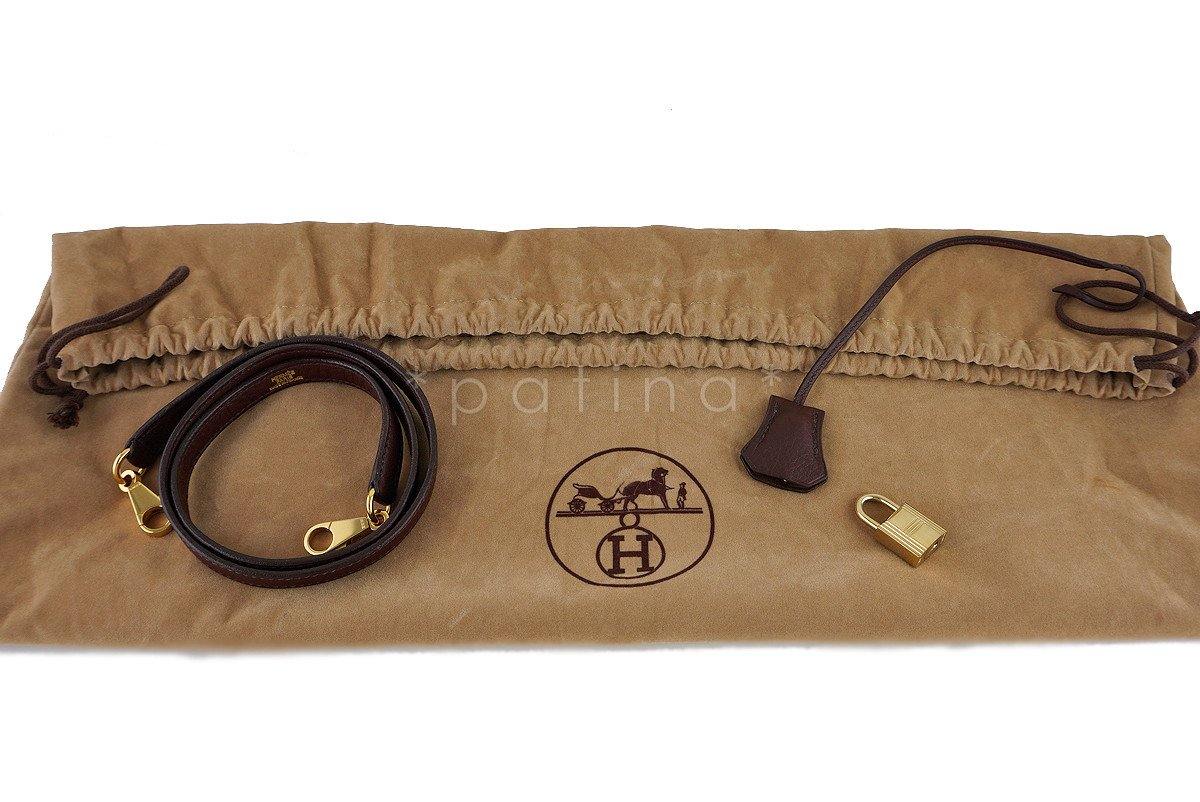 Hermes Havanne Brown Clemence 35/37cm Mou Bolide Shoulder Tote Bag - Image 18