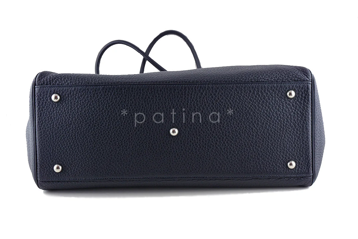 Hermes Indigo 37cm Paris Bombay Shoulder Tote Bag - Image 5