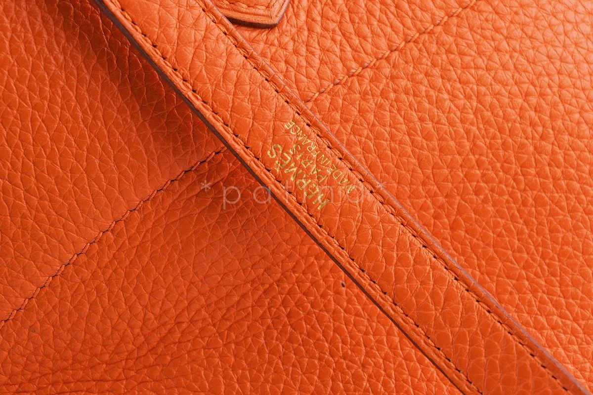 Hermes Orange 35/37cm Bolide Shoulder Tote Bag - Image 15