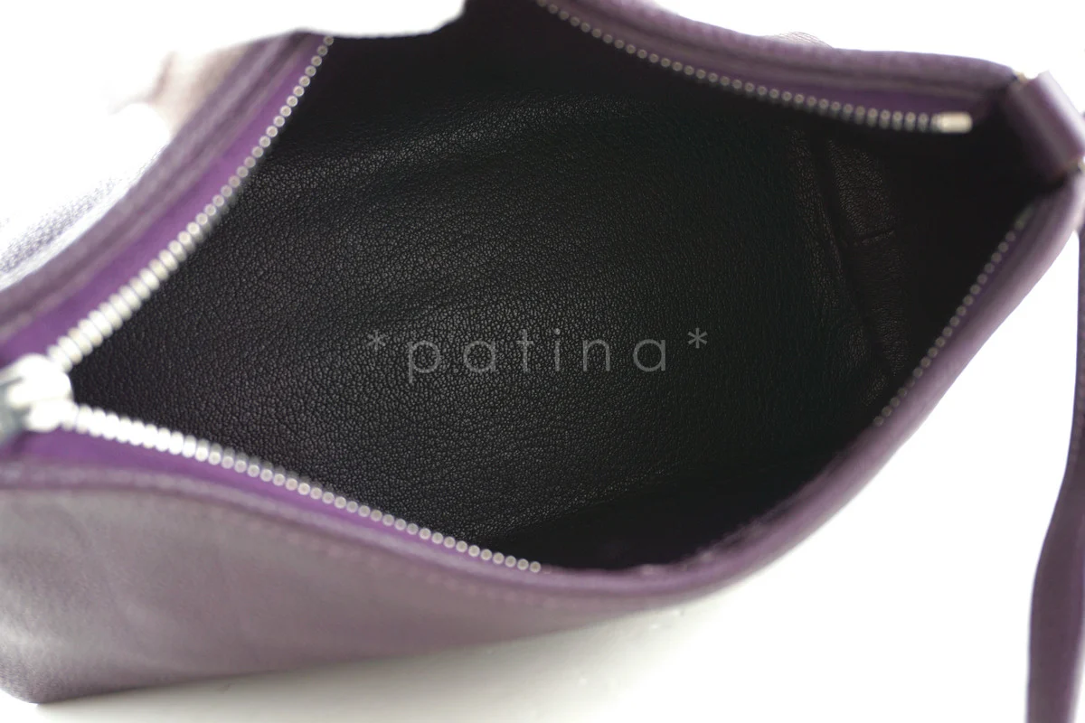 Hermes Raisin Purple Togo Bullcalf Berlingot Cross Body Bag - Image 7