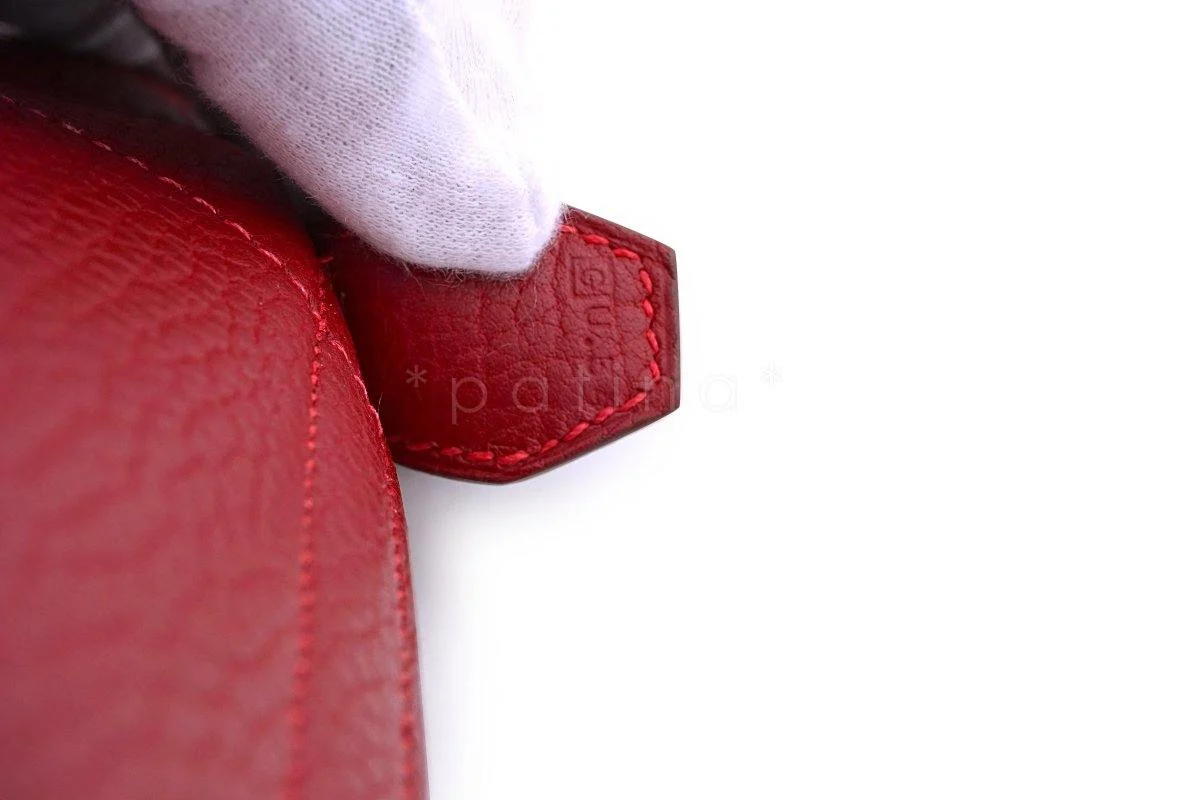 Hermes Rouge H Fjord Red 35/37cm Bolide Shoulder Tote Bag - Image 11
