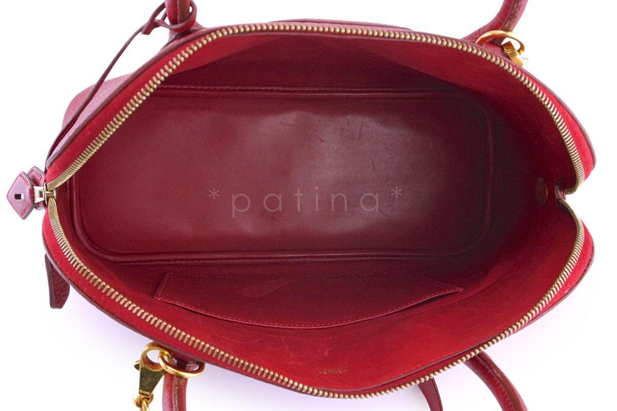 Hermes Rouge H Fjord Red 35/37cm Bolide Shoulder Tote Bag - Image 12