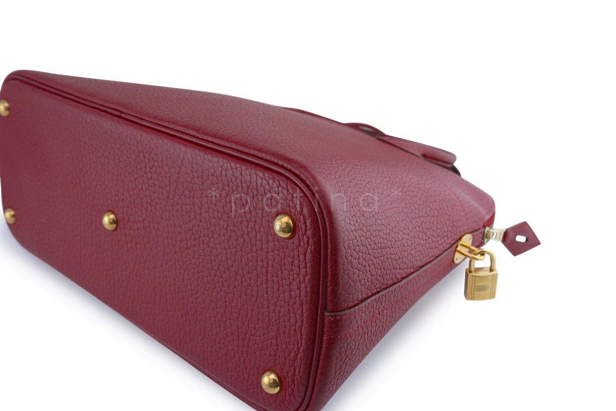 Hermes Rouge H Fjord Red 35/37cm Bolide Shoulder Tote Bag - Image 9