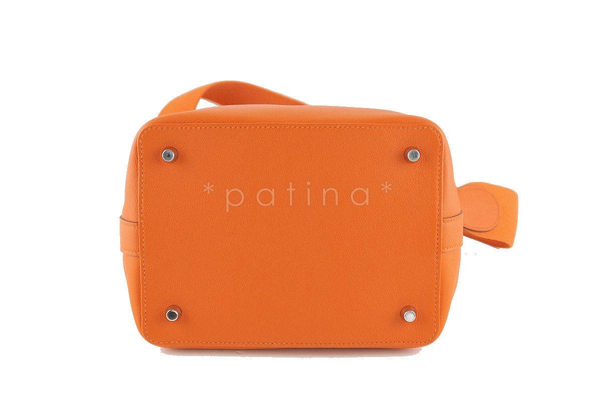 Hermes Toolbox, 20cm Orange Swift Shoulder Bag - Image 7