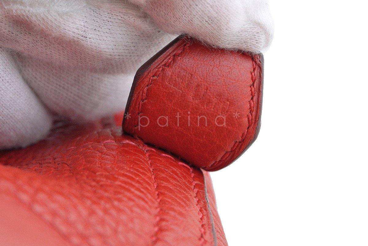 Hermes Vermillion Red 31cm Bolide Shoulder Tote Bag - Image 11