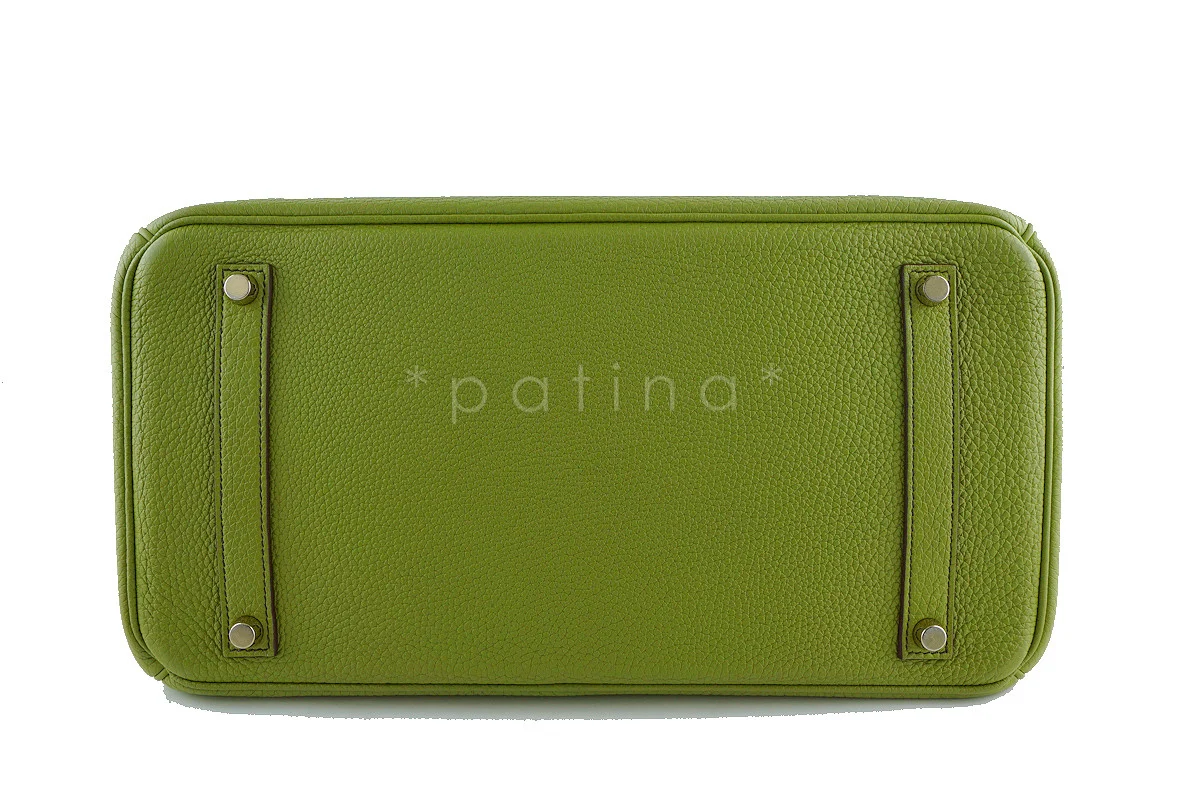 Hermes Birkin Bag, 35cm Vert Anis Apple Green Togo Tote, GOLD HW - Image 8