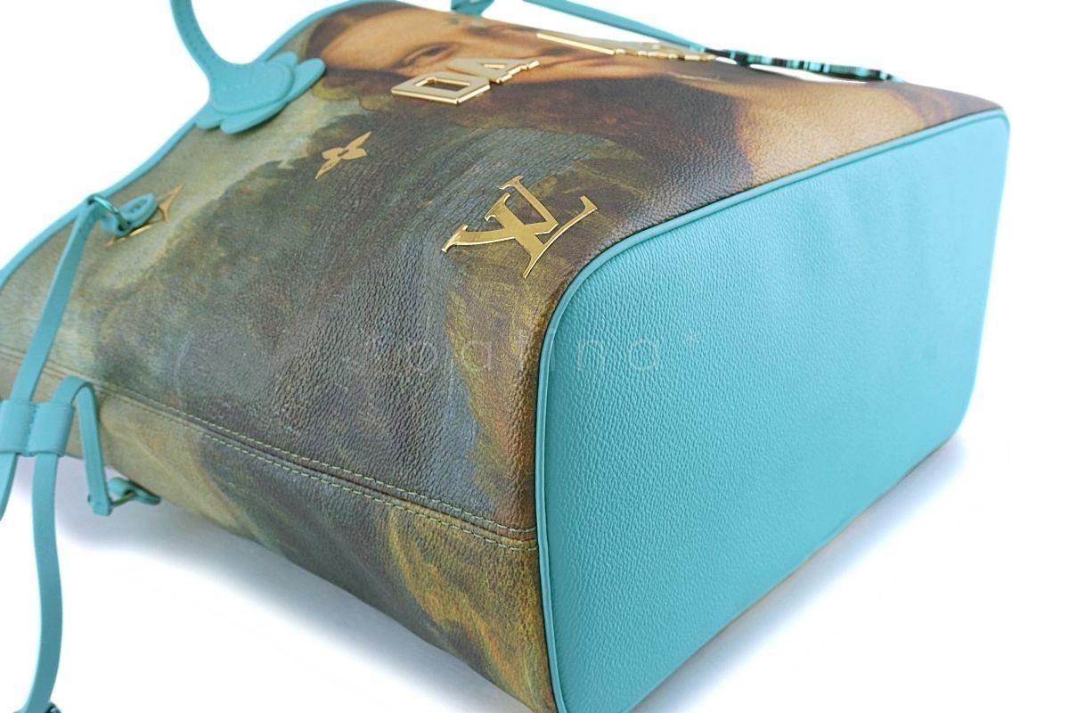Louis Vuitton Neverfull w Pouch 'Masters' Da Vinci Mona Lisa Jeff Koons Bag 594 - Image 7