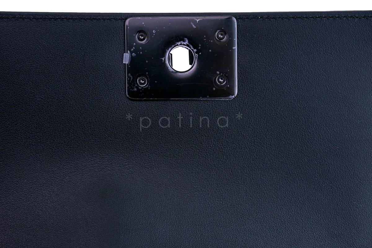 New 18C Chanel So Black Small Boy Classic Flap Bag - Image 10