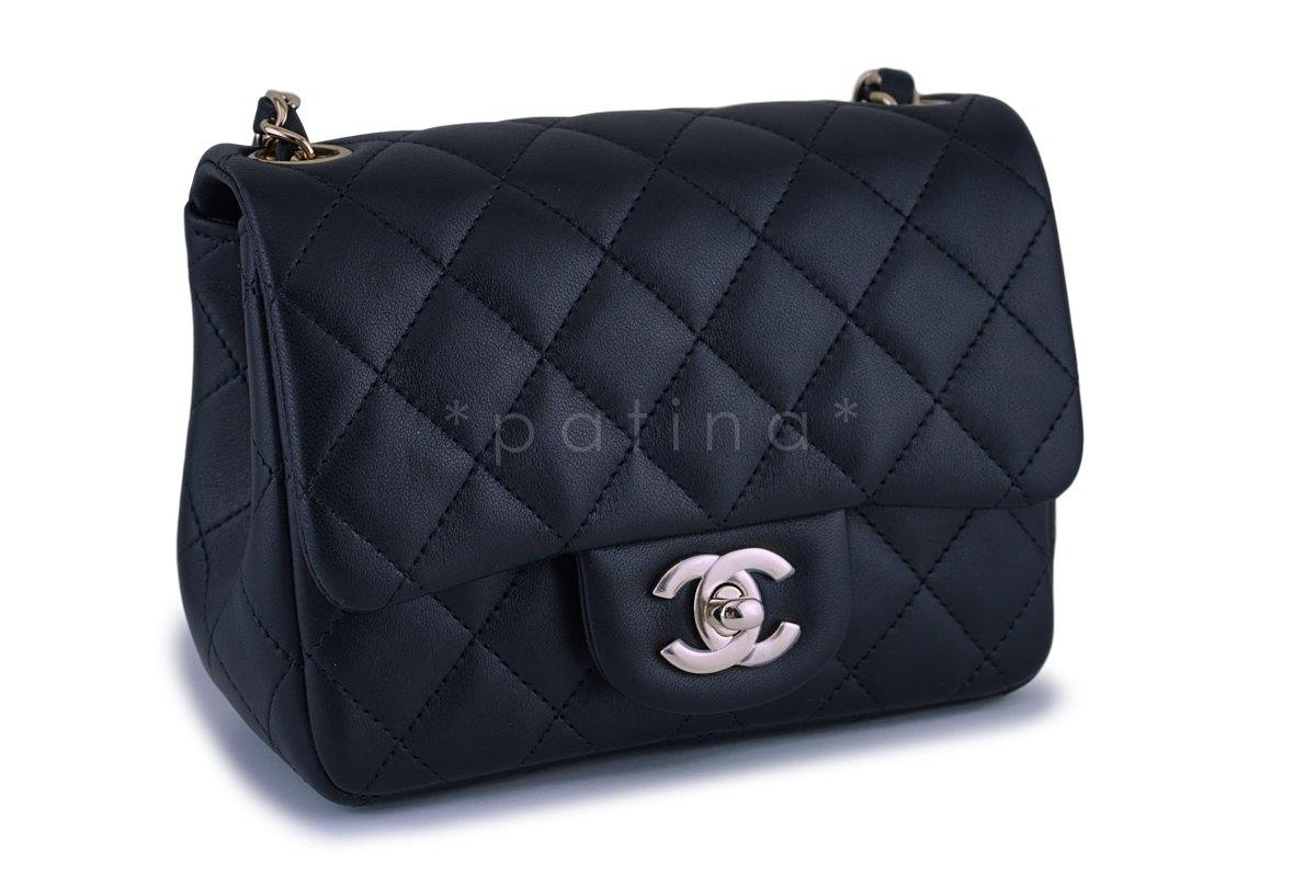 New Chanel Black Classic Quilted Square Mini 2.55 Flap Bag GHW - Image 3