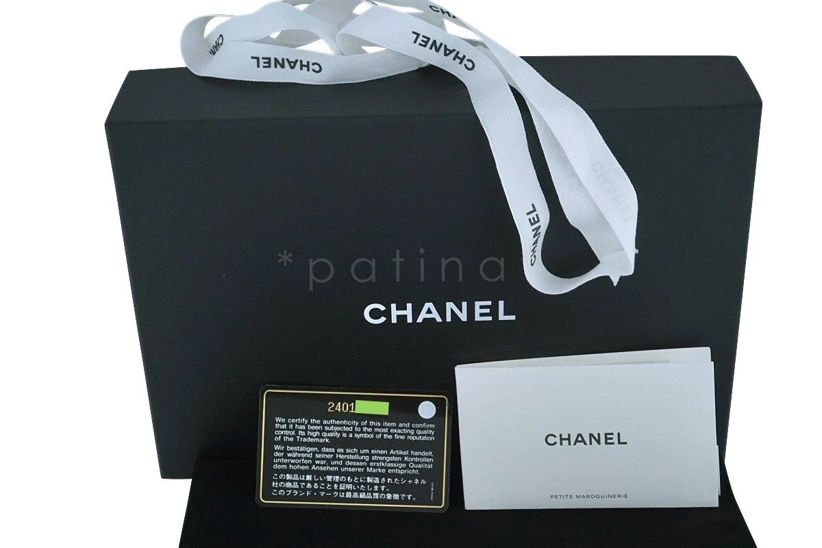 New Chanel Black Classic Quilted WOC Wallet on Chain Flap Bag - Image 13