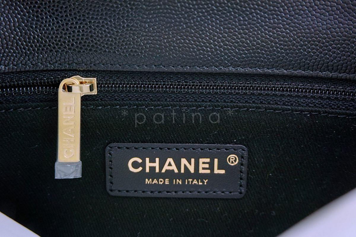 NIB 19A Chanel Black Caviar Coco Handle Mini/Small Flap Bag GHW - Image 12