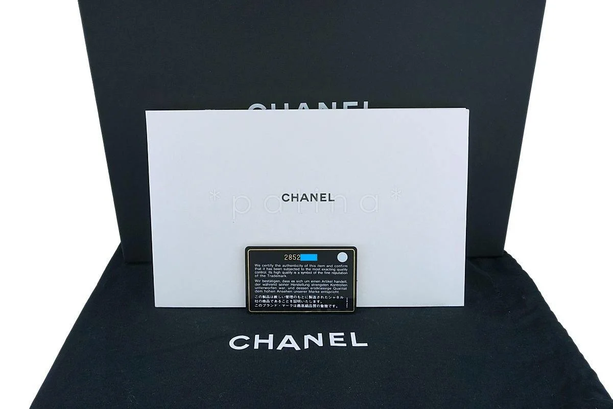 NIB 19B Chanel Black Caviar Timeless Classic Flap Clutch Bag GHW - Image 12