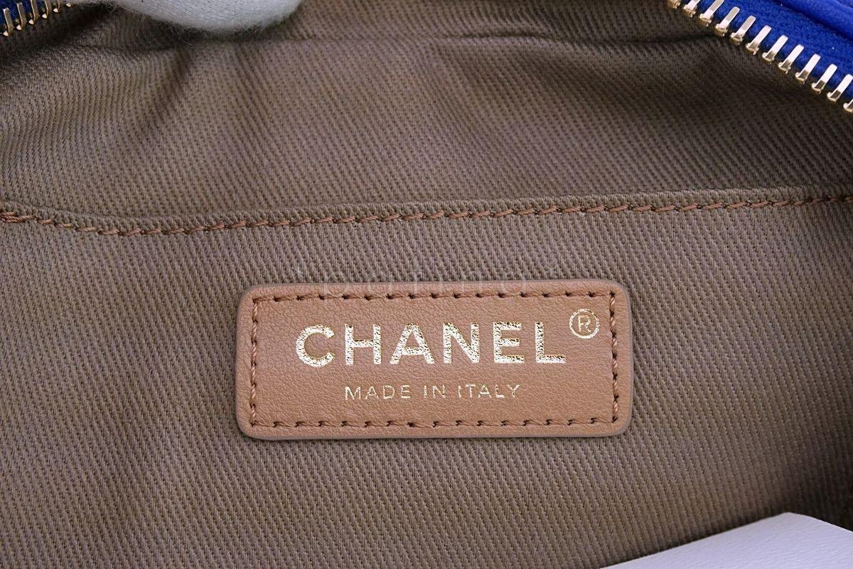 NIB 19C Chanel Electric Royal Blue Fanny Pack Waist Bum Belt Bag GHW - Image 10