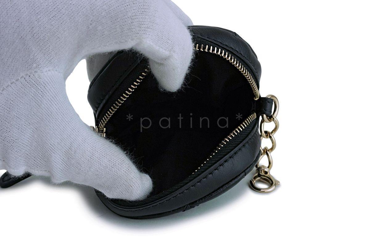 NIB 19K Chanel Black Aged Calfskin Pocket Fanny Pack Waist Bag Coin Purse - Image 9