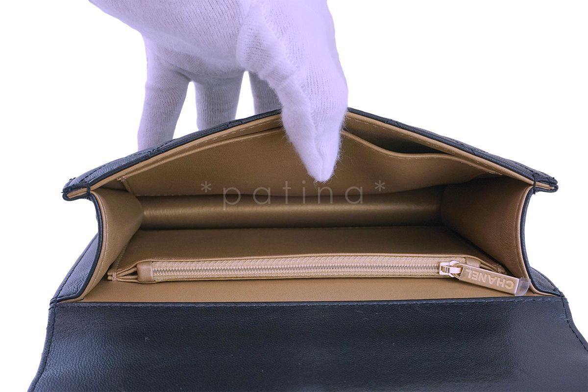 NIB 19S Chanel Black Lambskin Chic Pearls Classic Limited Mini Pearl Flap Bag GHW - Image 10