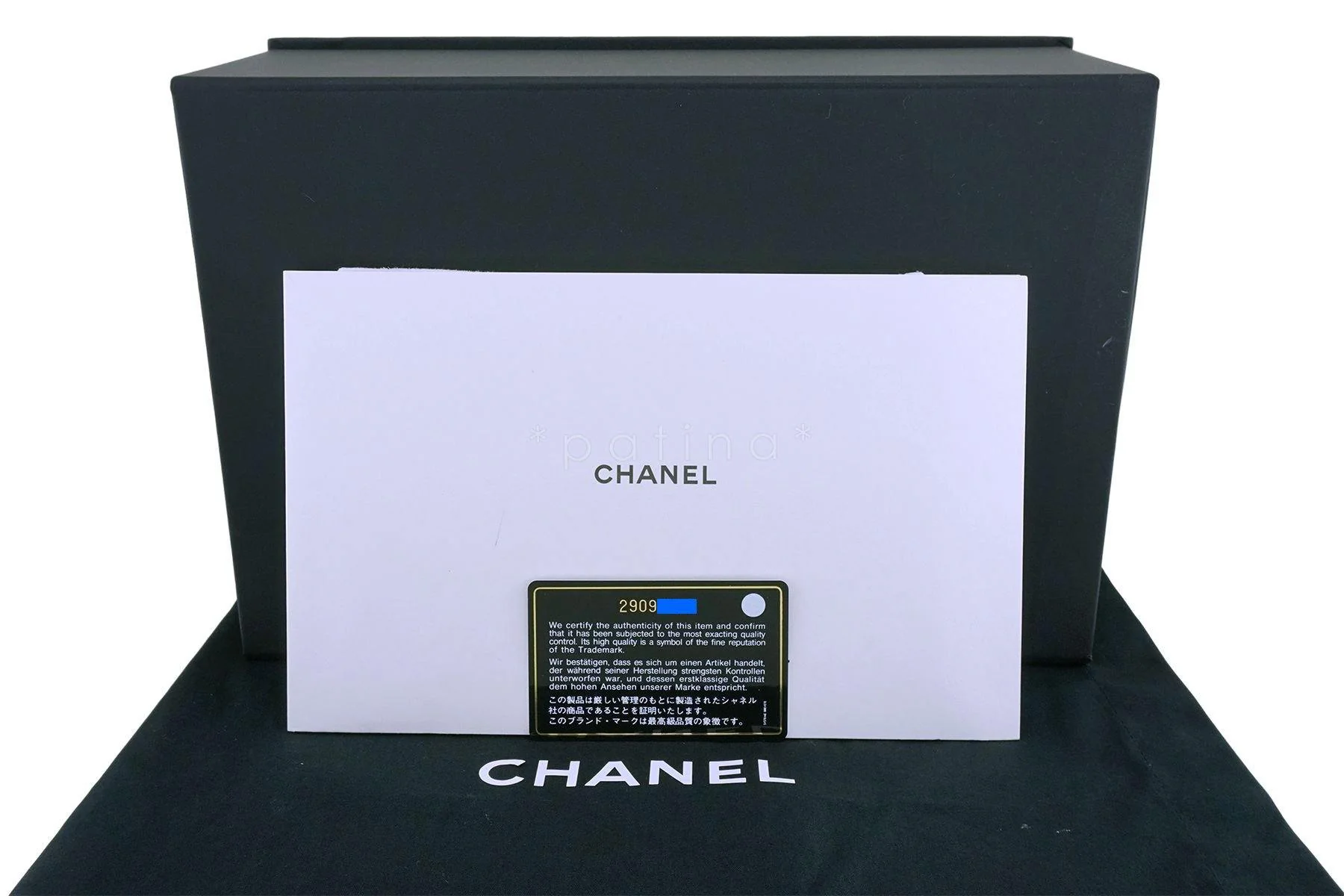 NIB 19S Chanel Black Lambskin Chic Pearls Classic Limited Mini Pearl Flap Bag GHW - Image 14