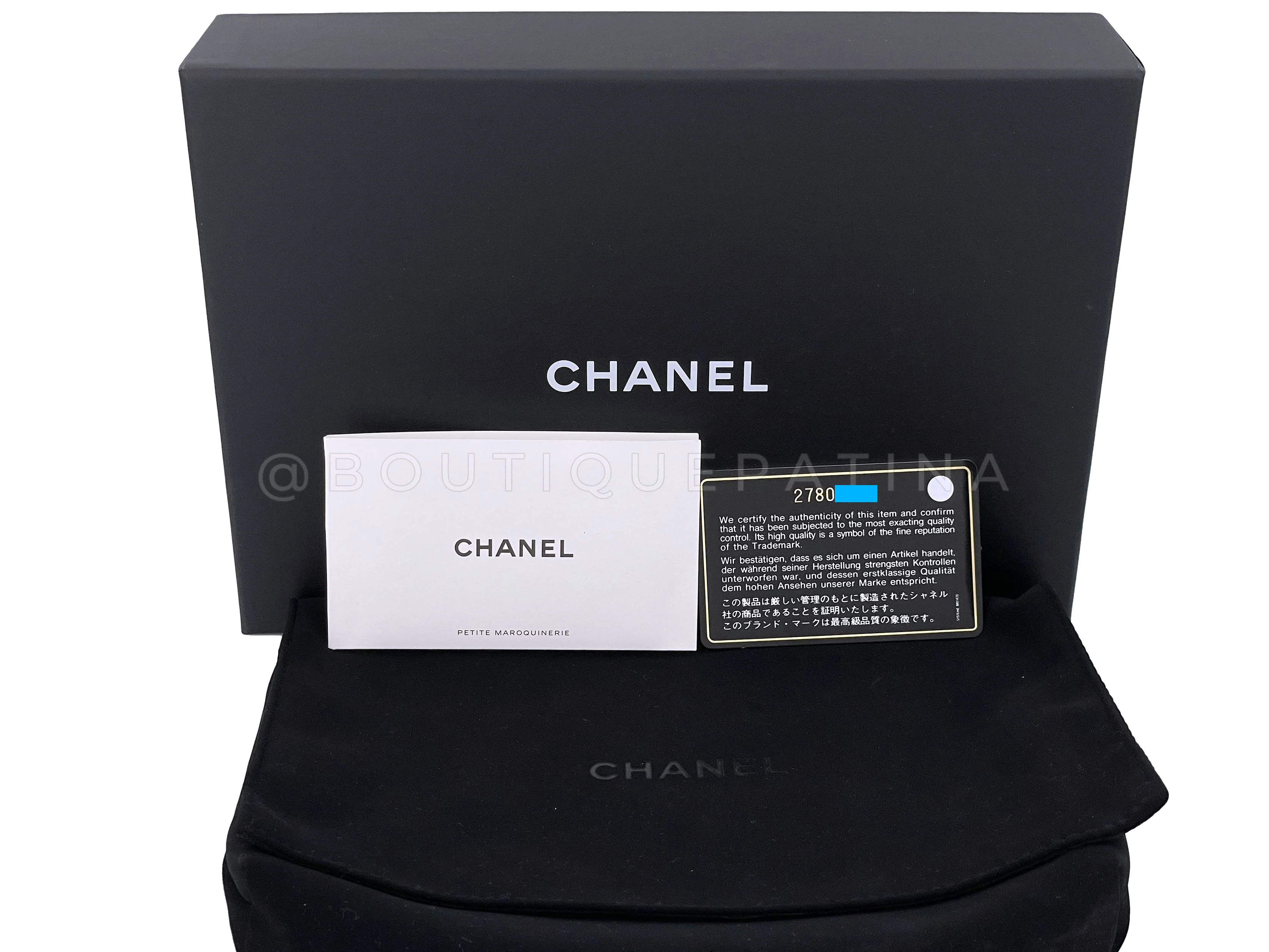 NIB 19S Chanel Iridescent Pink Caviar Classic Wallet on Chain WOC Bag GHW - Image 13