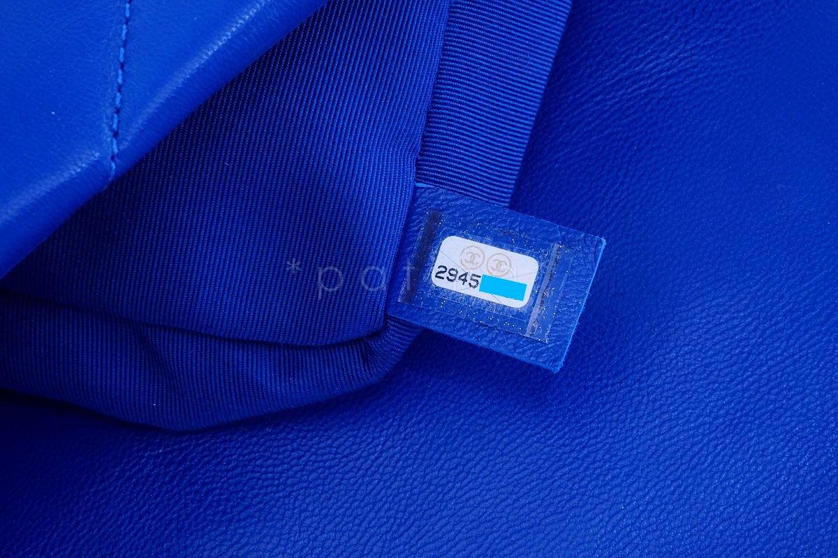 NIB 20P Chanel Blue Chanel 19 Small Flap Bag GHW - Image 10