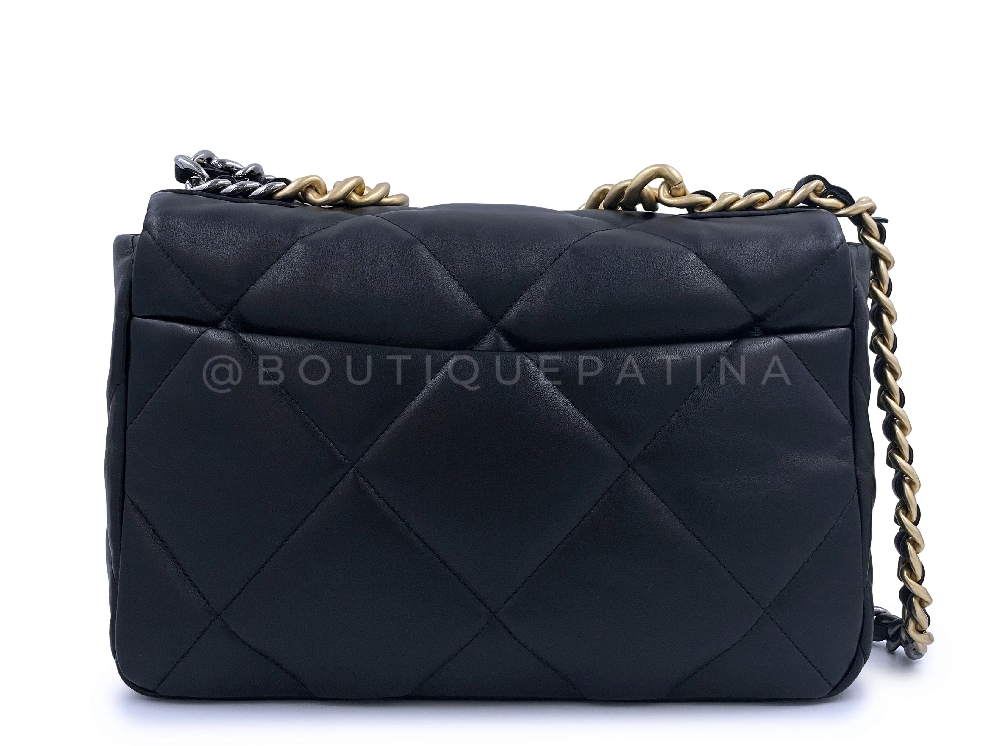 NIB 21K Chanel 19 Black Medium Flap Bag - Image 5