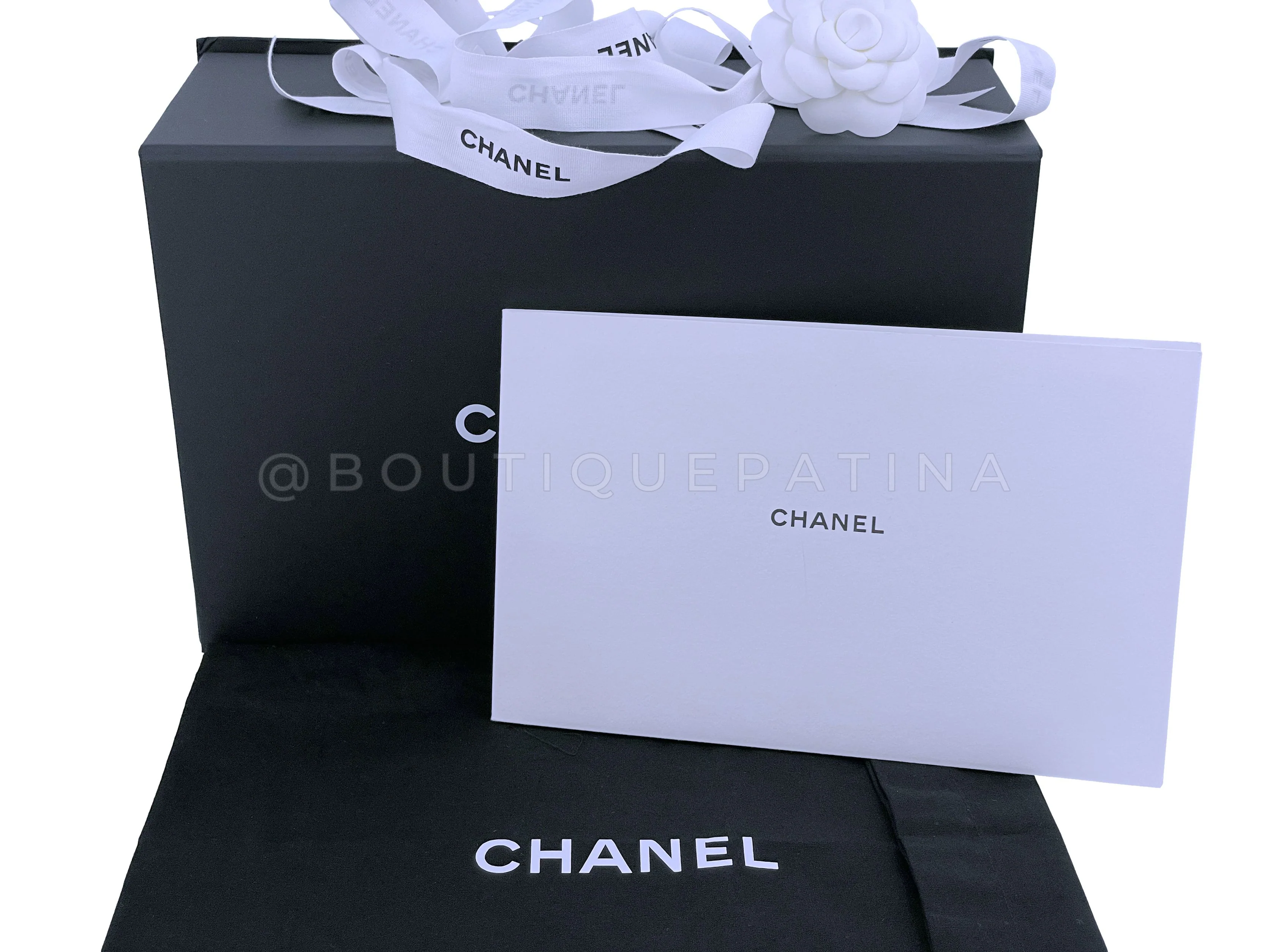 NIB 22C Chanel Pale Violet Square Mini Pearl My Perfect Flap Bag SHW - Image 13