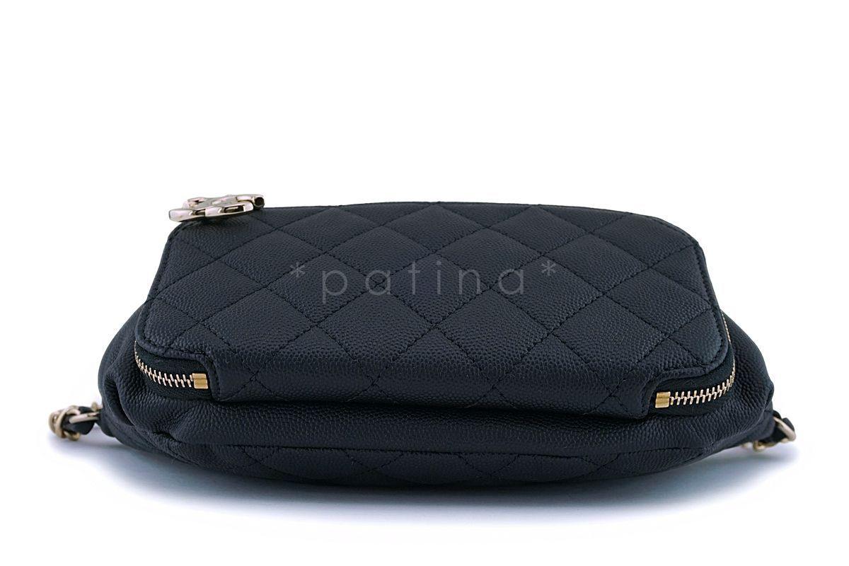 NIB Chanel Black Caviar Business Affinity Fanny Pack Waist Belt Bag GHW - Image 5
