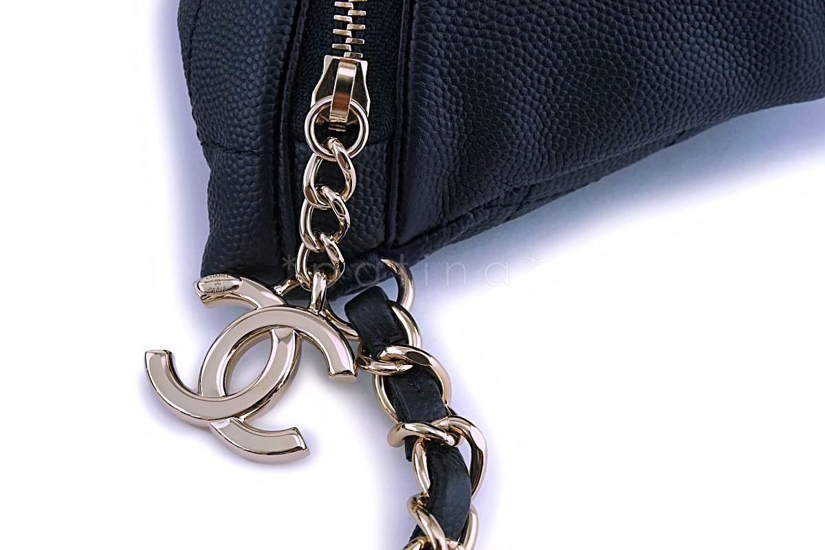 NIB Chanel Black Caviar Business Affinity Fanny Pack Waist Belt Bag GHW - Image 7