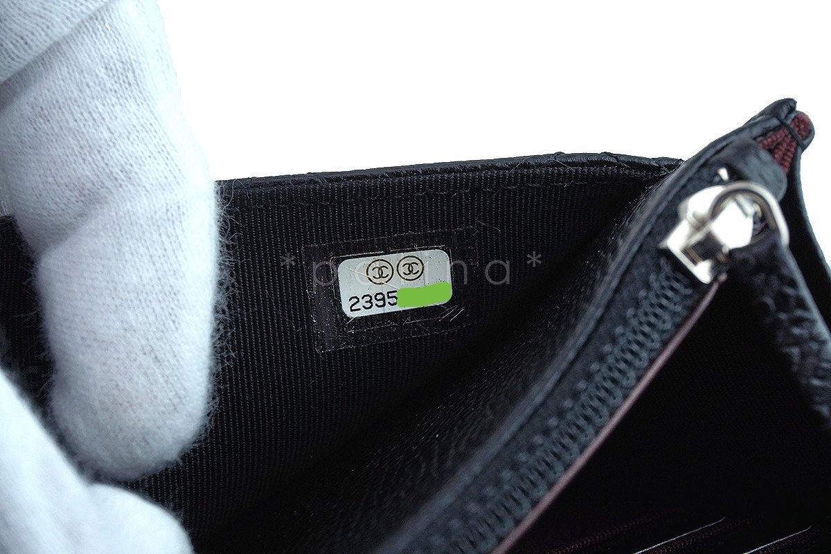 NIB Chanel Black Caviar Classic Quilted WOC Wallet on Chain Flap Bag SHW - Image 12