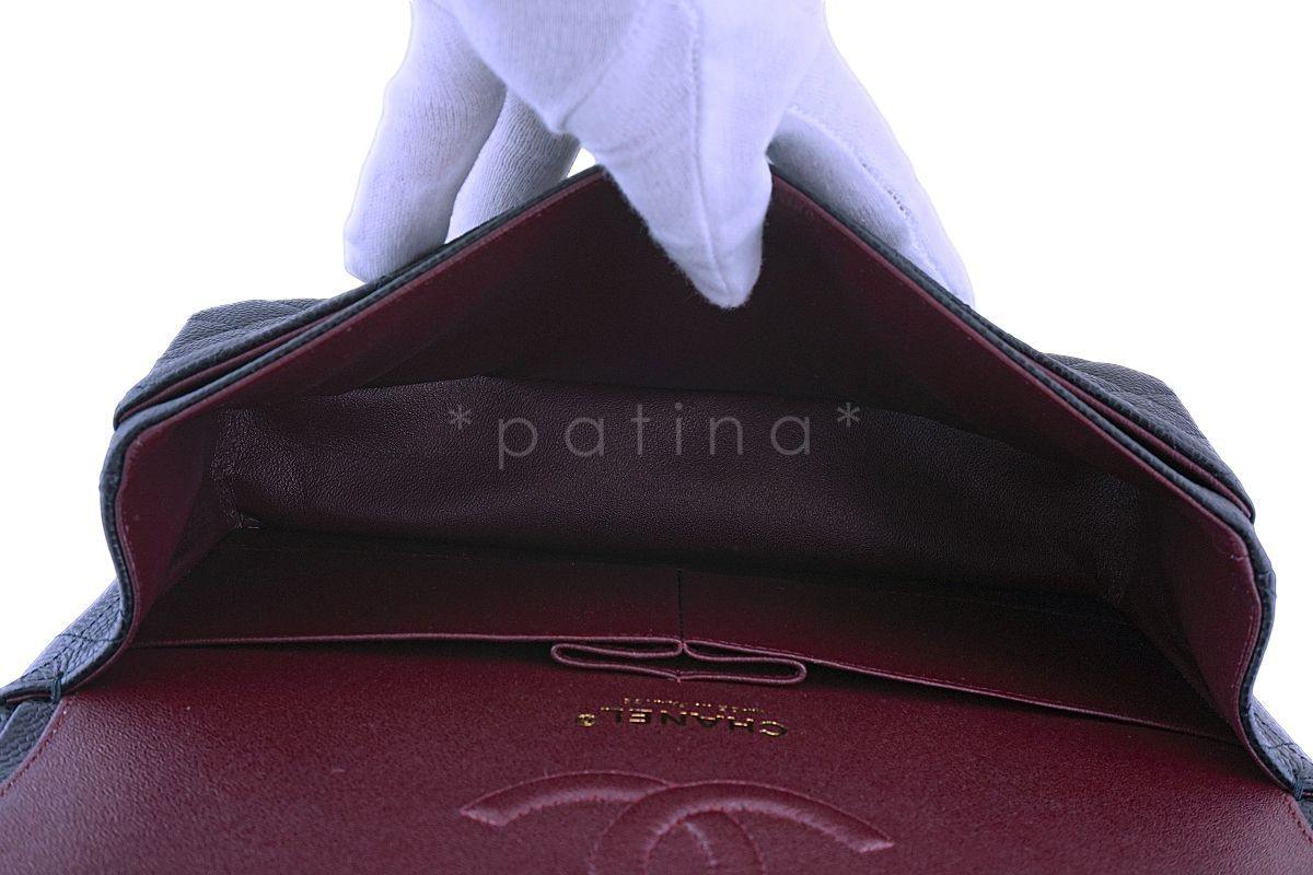 NIB Chanel Black Caviar Medium Classic Double Flap Bag GHW - Image 8
