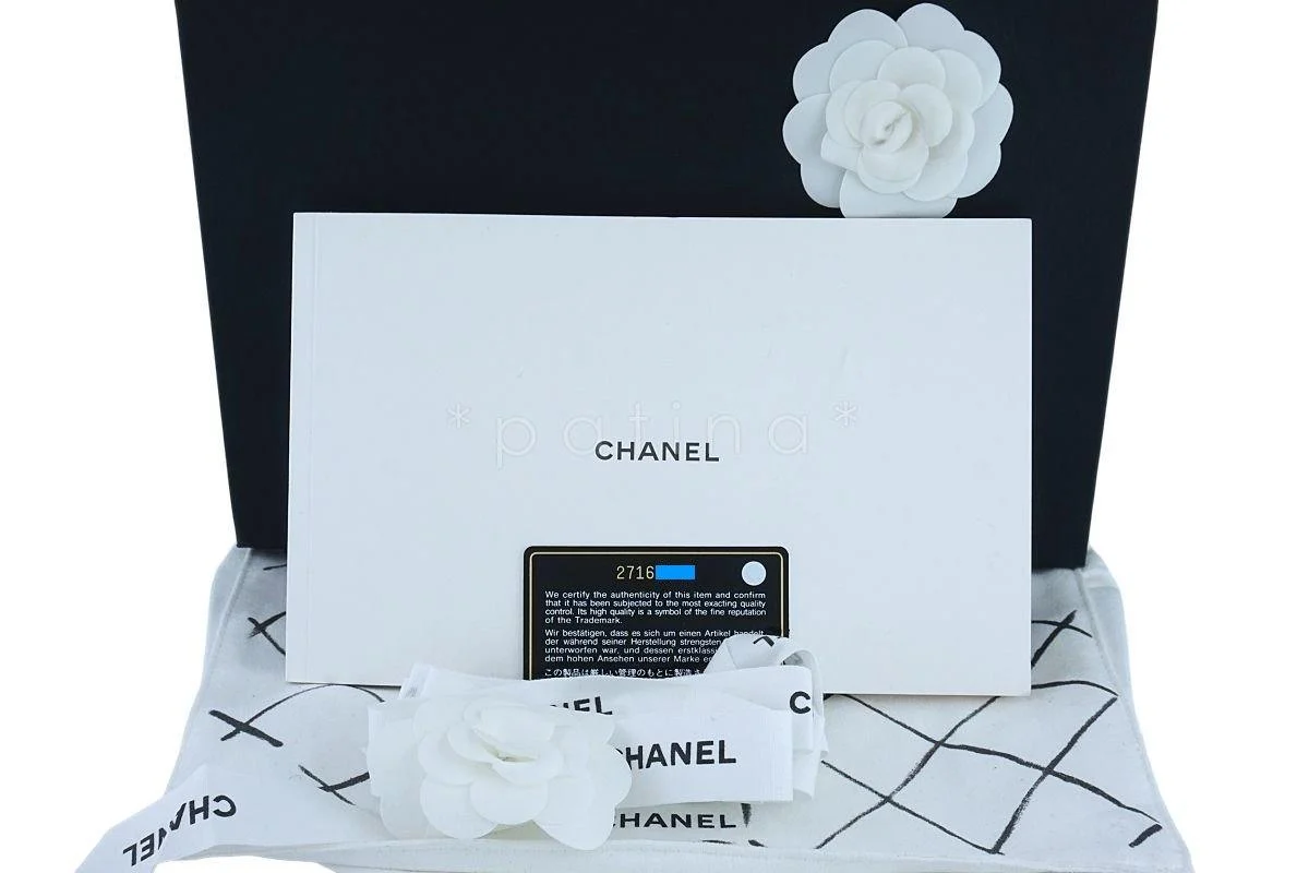 NIB Chanel Black Caviar Small Classic Double Flap Bag GHW - Image 13
