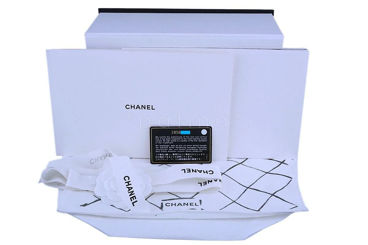 NIB Chanel Black Caviar Small Classic Double Flap Bag GHW - Image 13