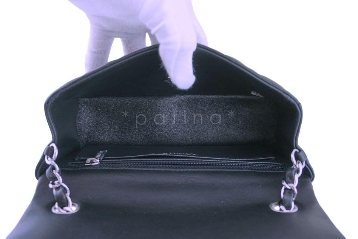 NIB Chanel Black Lambskin Rectangular Mini Classic Flap Bag SHW - Image 10