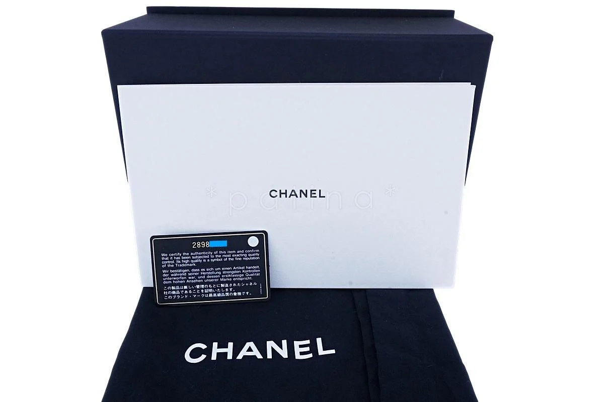 NIB Chanel Black Lambskin Square Mini Classic Flap Bag SHW - Image 13