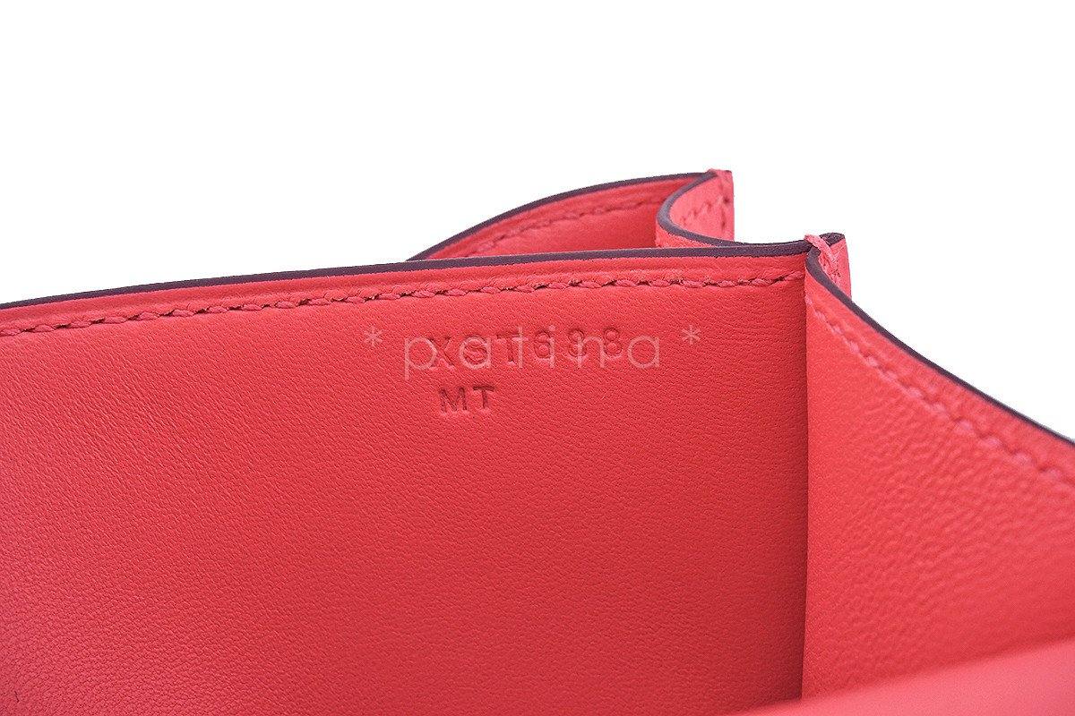 NIB Hermes Rose Jaipur Epsom 18cm Mini Constance Bag - Image 13