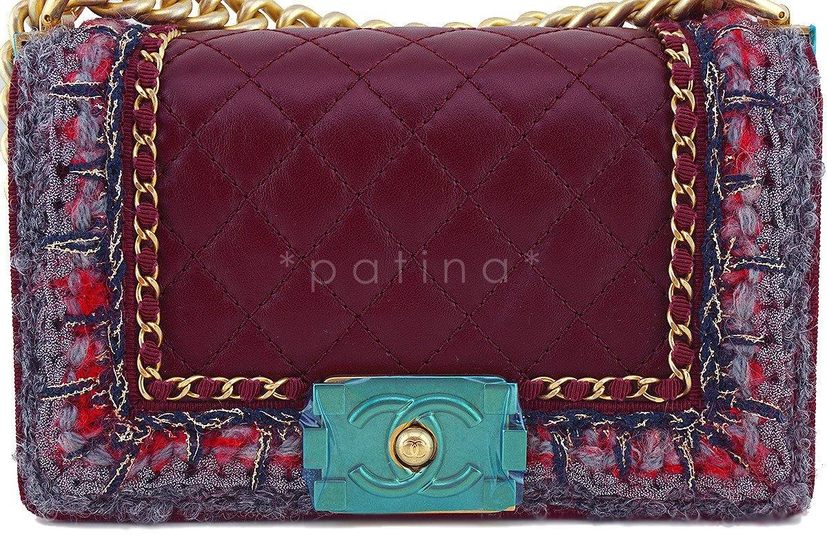 NWT 16K Chanel Red Le Boy Jacket Classic Flap, Small Lambskin Bag - Image 6
