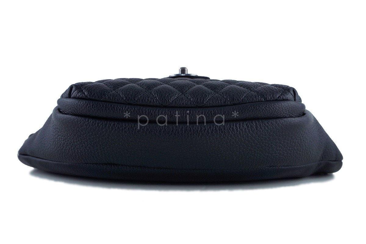 NWT 16S Chanel Black Calfskin Quilted Classic Fanny Pack Bag - Image 4