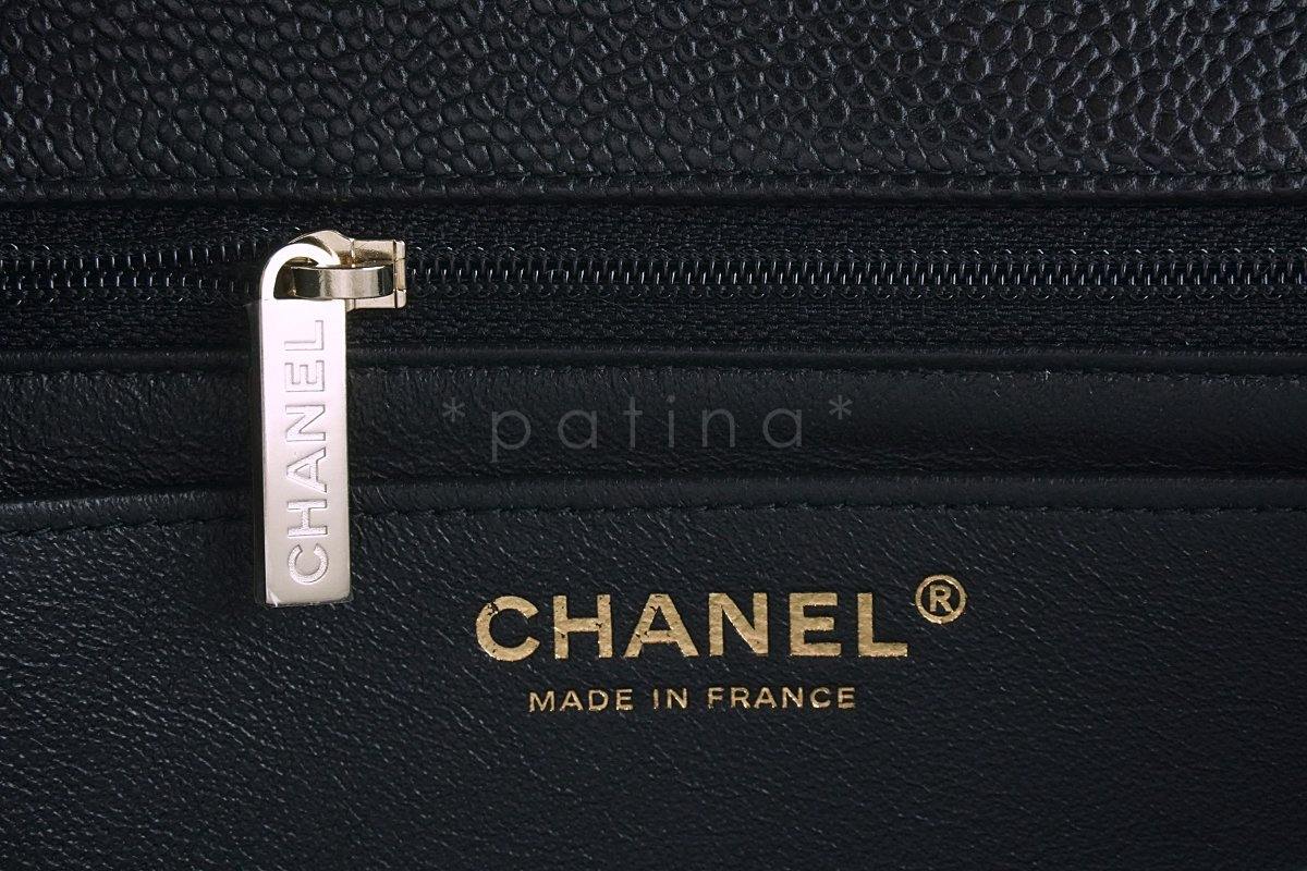 NWT 18S Chanel Black Caviar Classic  Rectangular Mini 2.55 Flap Bag GHW - Image 11