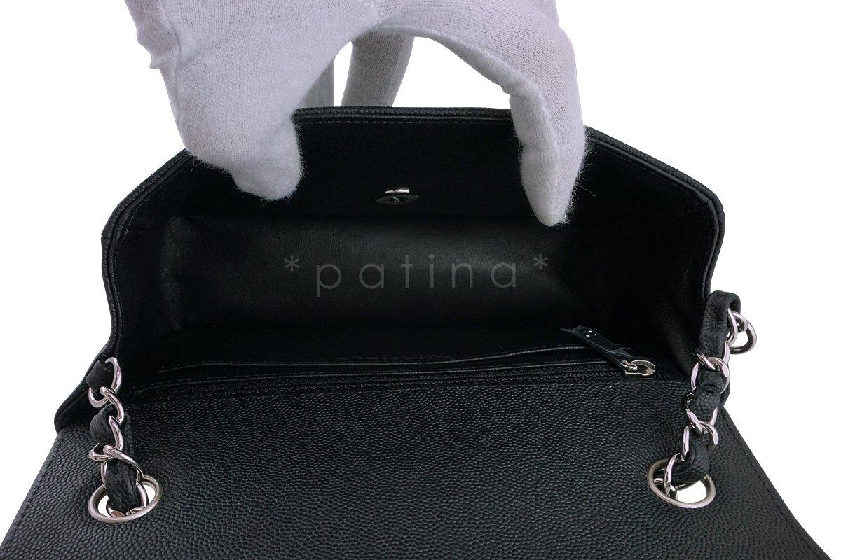 NWT 18C Chanel Black Classic Quilted Rectangular Mini 2.55 Flap Bag SHW - Image 9