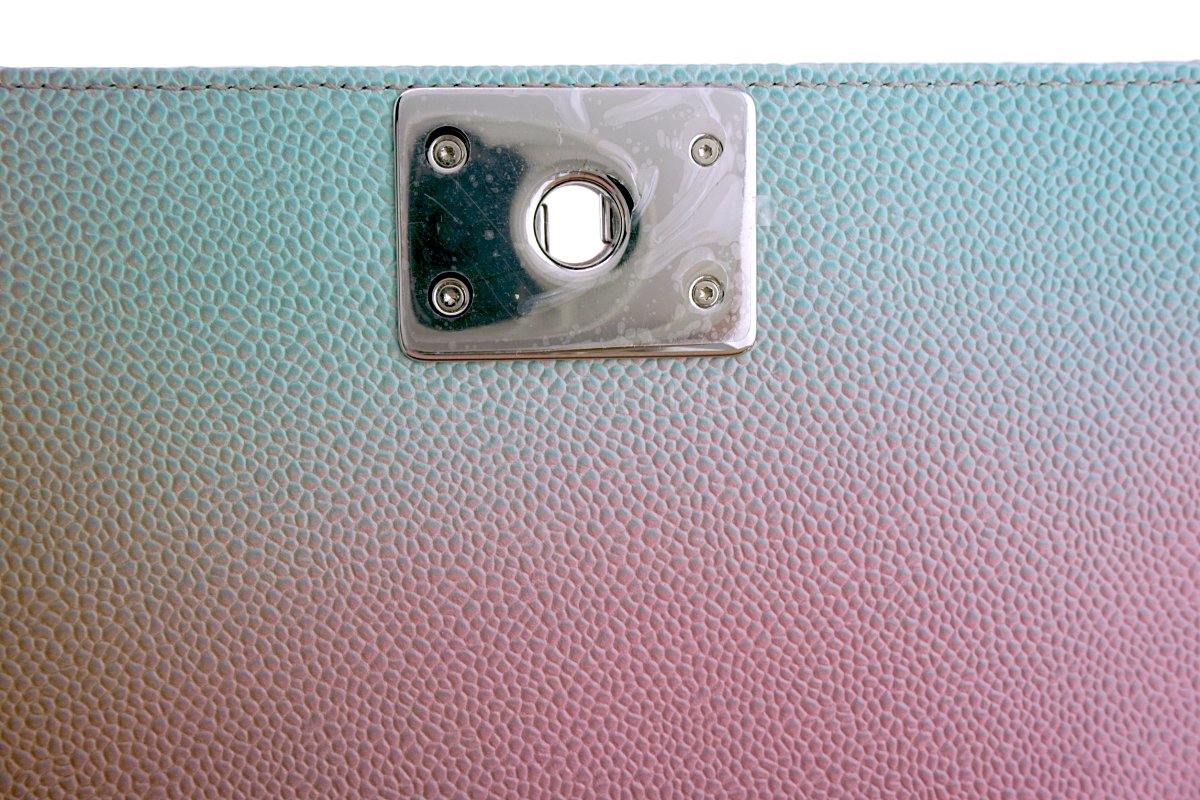 NWT 18P Chanel Multicolor Caviar Rainbow Classic Boy Flap Bag - Image 9