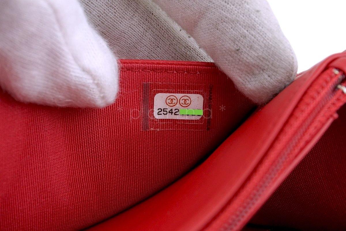 NWT 18P Chanel Red Caviar Filligree WOC Wallet on Chain Flap Bag - Image 11